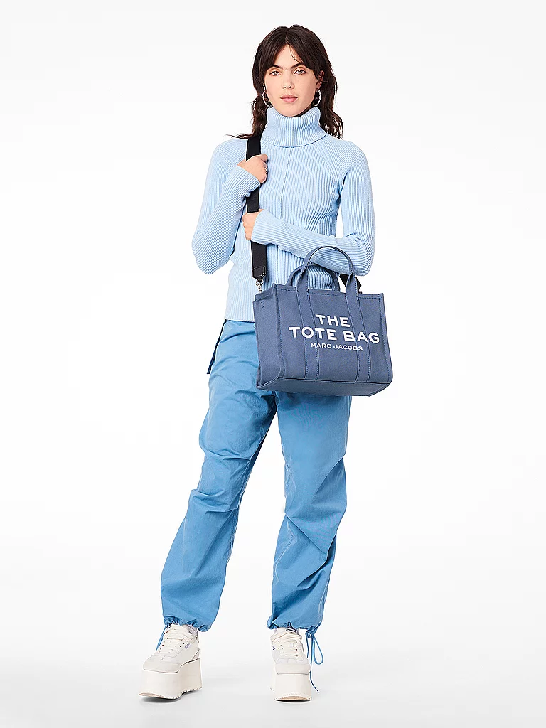 MARC JACOBS Sac - Cabas THE MEDIUM TOTE CANVAS bleu